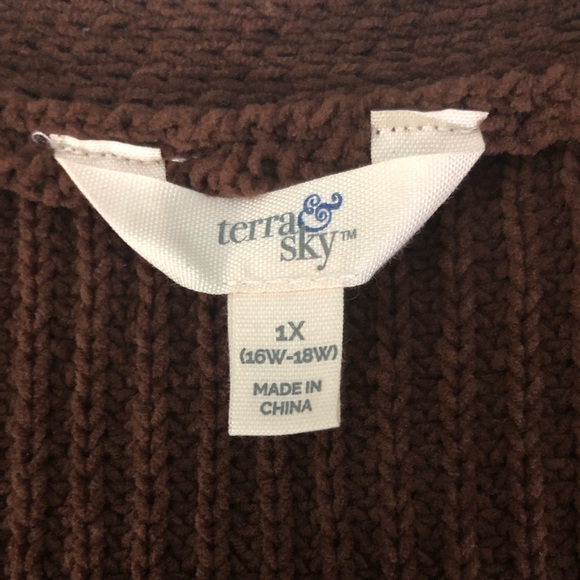 Woman’s Terra & Sky Brown Cardigan - Picture 2 of 5